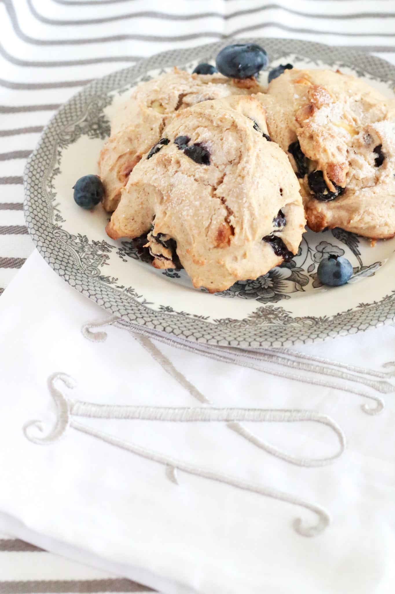 Easy Berry White Chocolate Scone Recipe with wheat flour.