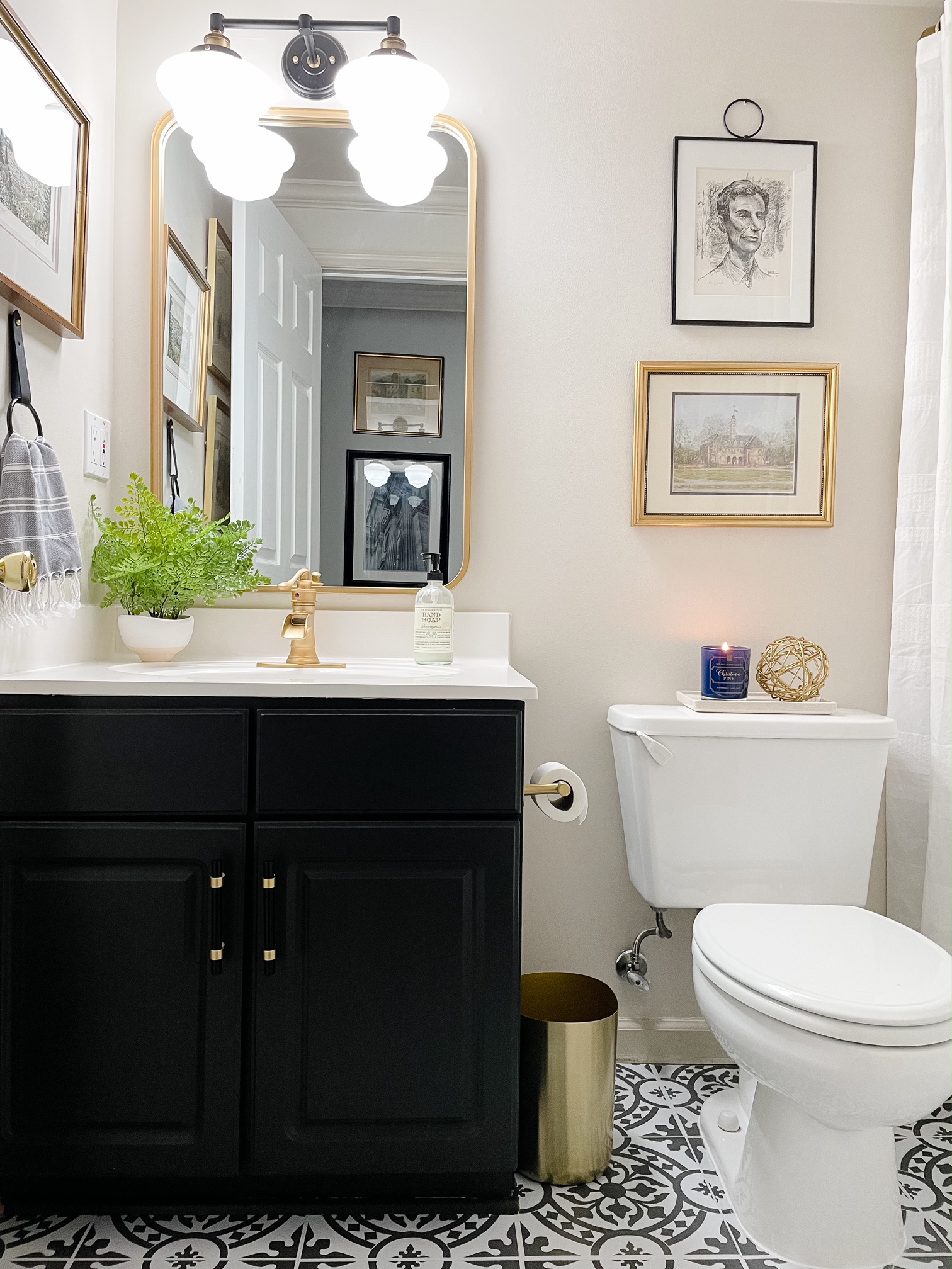 The Basement Bathroom Mini Makeover! - MW Designs